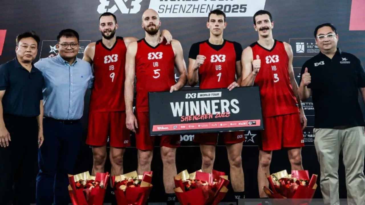 Ub Raih Gelar Keenam Musim 2025 Usai Menangi FIBA 3×3 World Tour Shenzhen