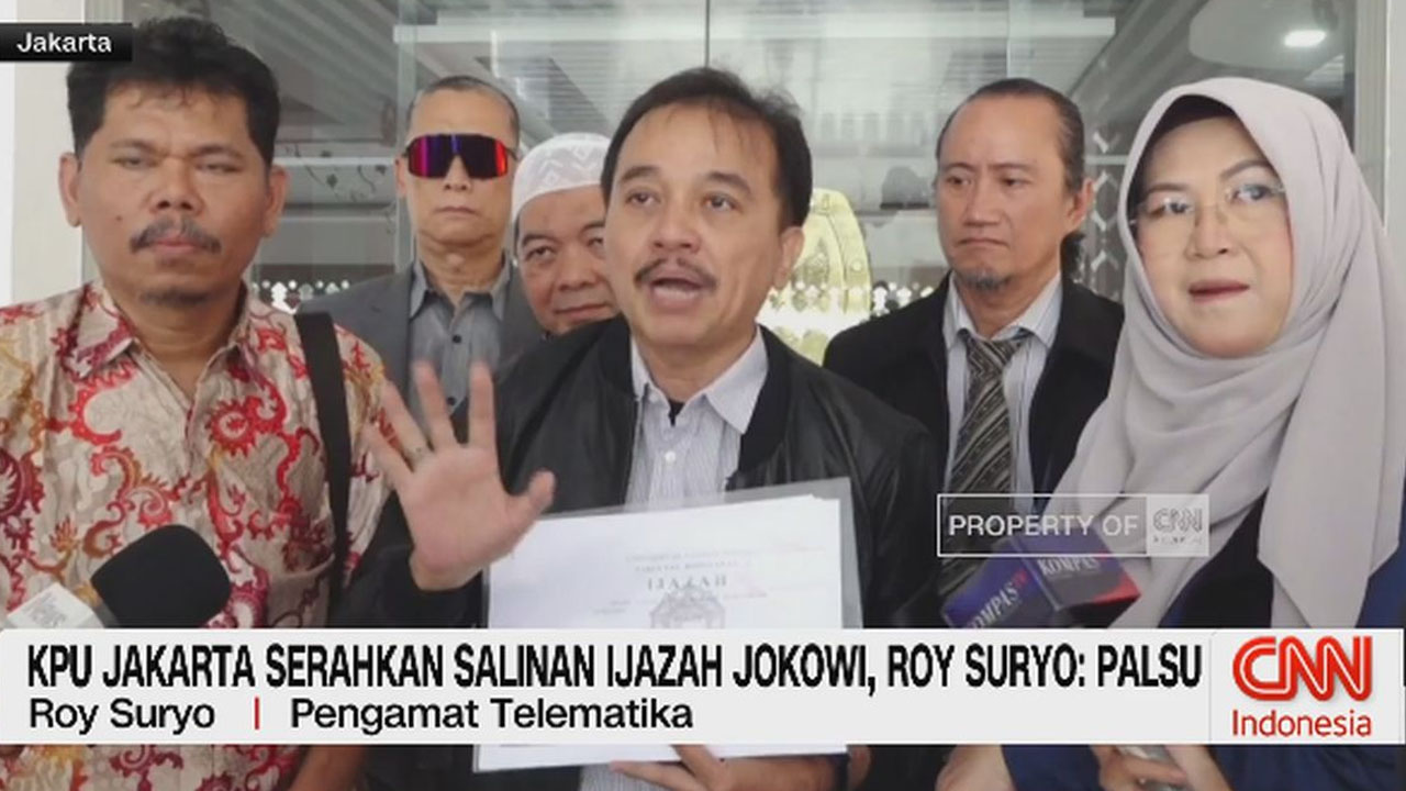 KPU Jakarta Serahkan Salinan Ijazah Jokowi, Roy Suryo Klaim Palsu – Ini Faktanya